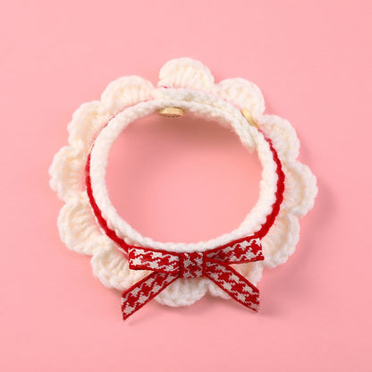 Plush Hand-Woven Cat Collar for Kittens Adjustable Sizes 5