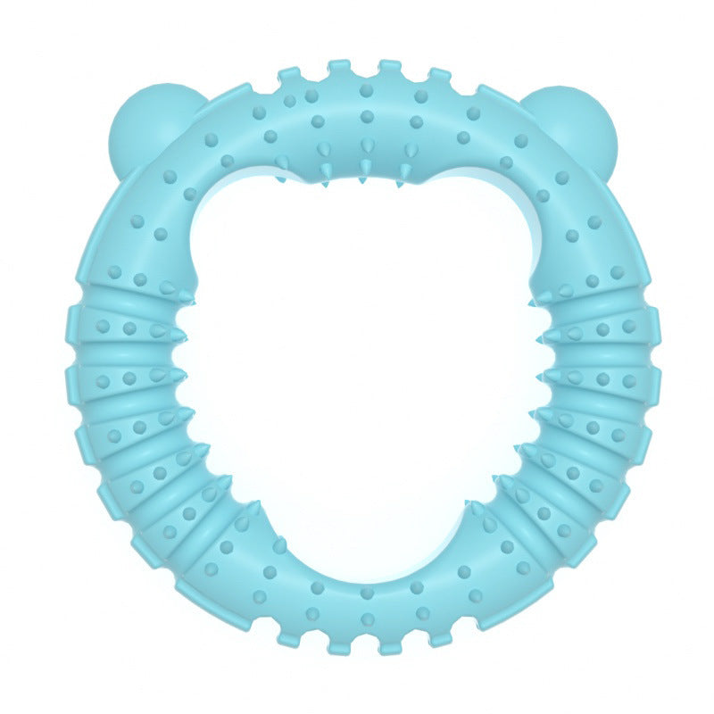 Bear Shaped Dog Chew Toy TPR Durable 12.5cm 2