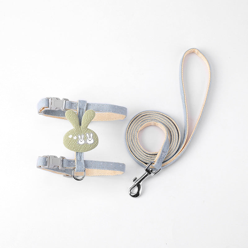 Polyester Cat Harness and Leash Set I-Shaped Chest Strap 2