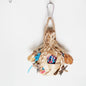 Handmade Bamboo Parrot Chew Toy Hanging Grass Ball 11x25cm 2