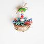Natural Wood Parrot Chew Toy Straw Hanging Cage Accessory