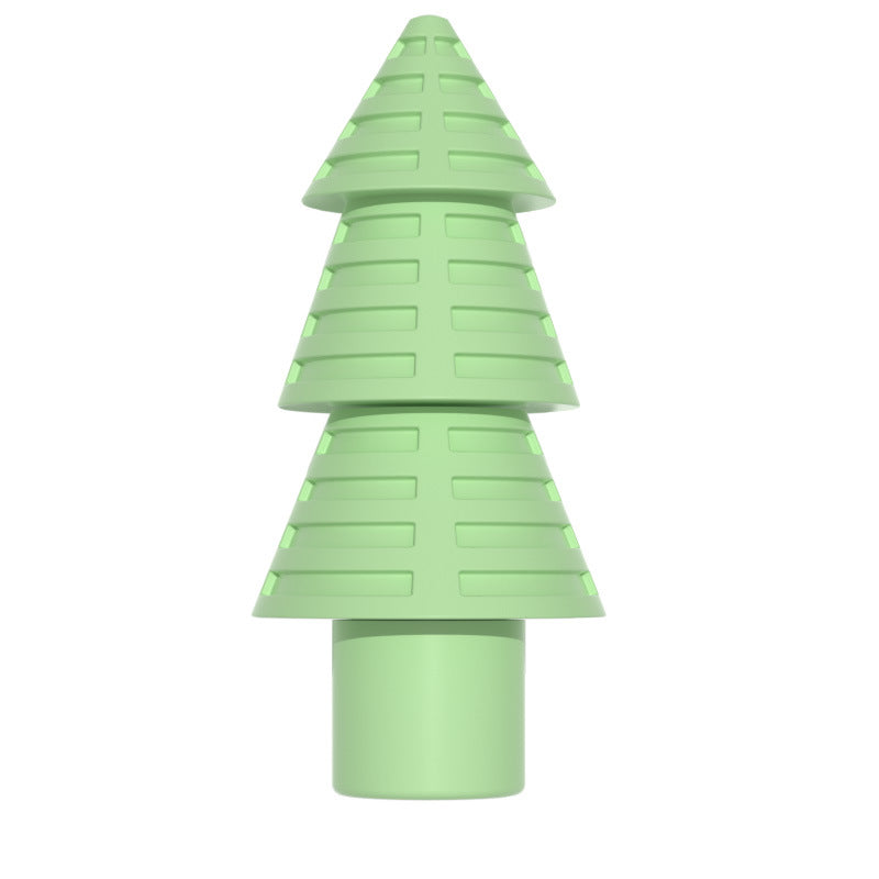 Christmas Tree Dog Chew Toy TPR Durable Interactive 4