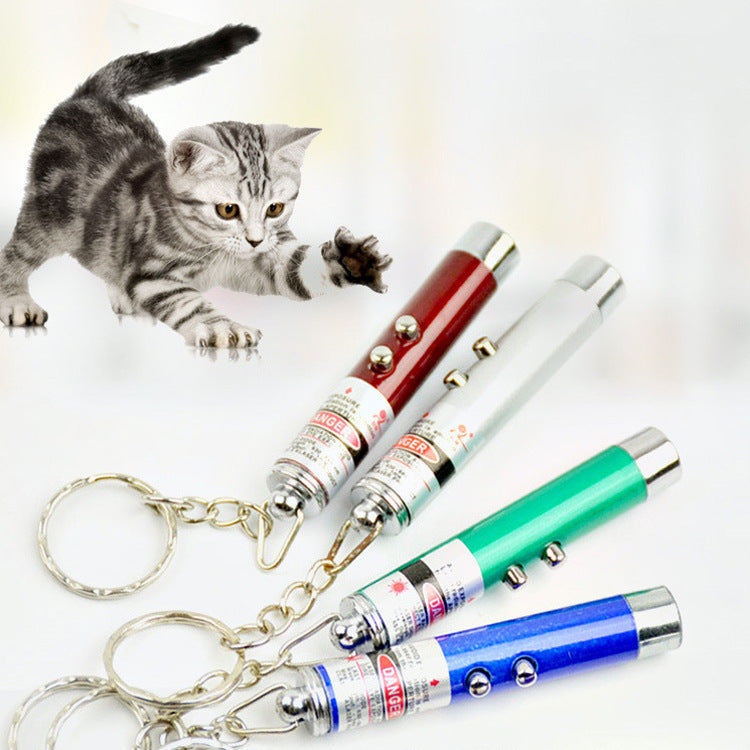 Plastic Cat Teaser Laser Pointer Interactive Toy