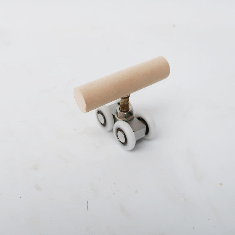 Wooden Parrot Toy Rollerskate Educational Bird Cage Accessory 3