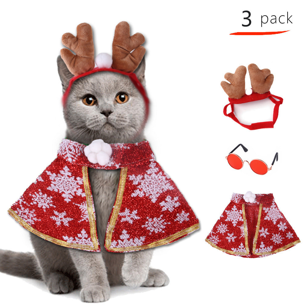 Polyester Dog Holiday Costume Set 6 Pack Christmas Accessories 6