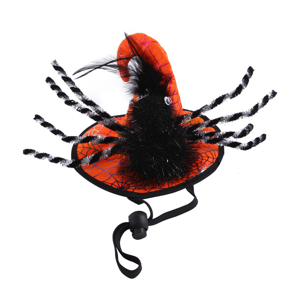 Cloth Dog Costume Halloween Spider Headgear Adjustable 7