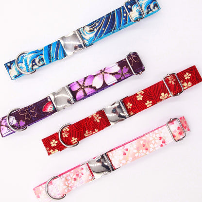 Polyester Dog Collar Adjustable Lettering Design XS to L 3