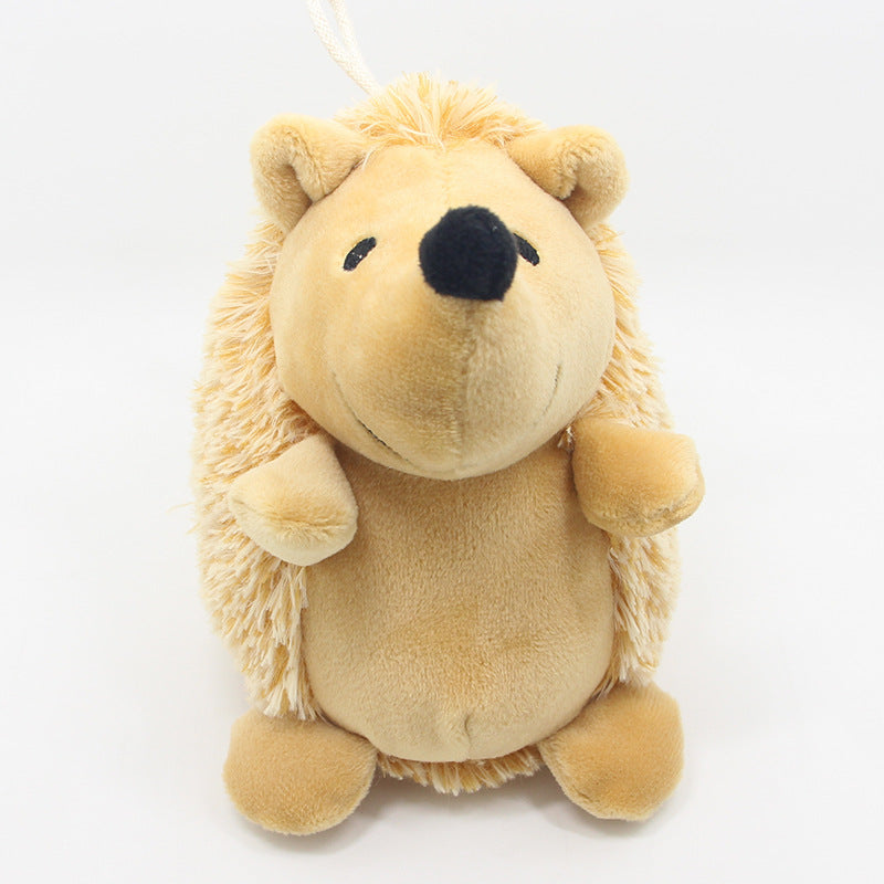 Plush Dog Toy Hedgehog Soft Squeaky Stuffed Animal 14cm 5