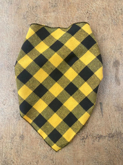 Plaid Cotton Dog Bandana Adjustable Triangle Scarf 9