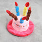 Plush Dog Birthday Hat Toy with Soft Fabric Design 2