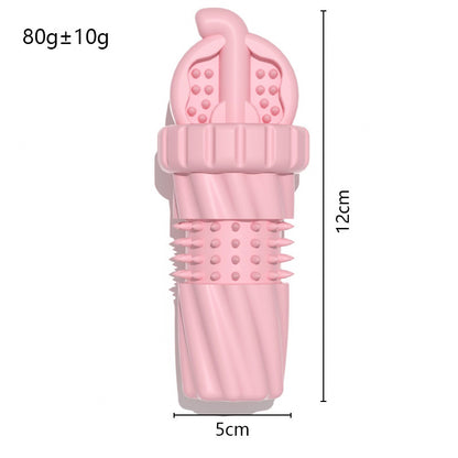 Coke Cup Shape Dog Chew Toy TPR Material Durable 12x5cm