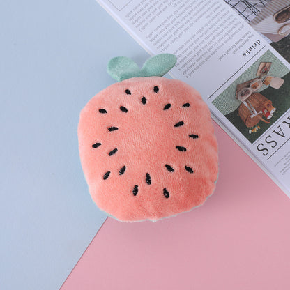 Plush Dog Toy Imitation Fruit Soft Durable 12x9cm 7