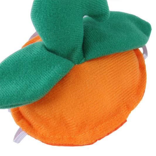 Dog Halloween Pumpkin Hat Cloth Costume Accessory