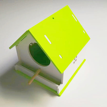 PVC Bird Nest Simple Design for Parrots 17x17x17cm 12