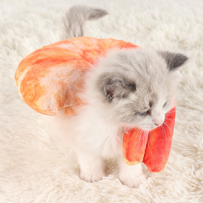 Shrimp Plush Dog Chew Toy Soft PP Cotton Material 3