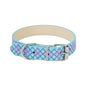 Plaid Sequins PU Dog Collar Adjustable Sizes S to XL 5