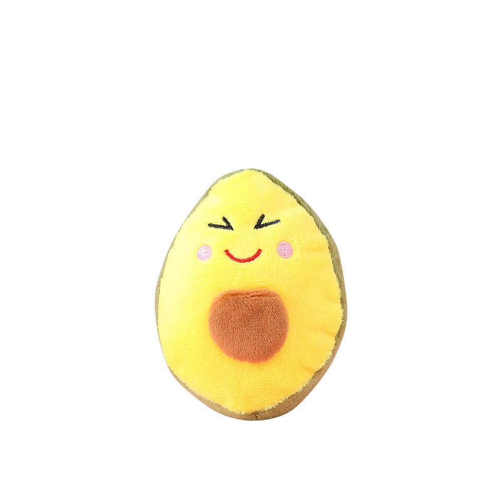 Avocado Plush Dog Toy Sound Molar Chew Soft Squeaky Toy 5