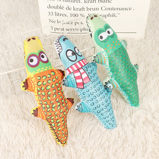Crocodile Dog Chew Toy Durable PP Oxford Cloth 27cm