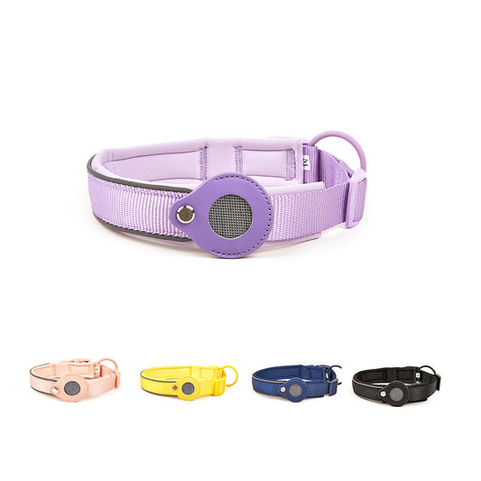 Nylon AirTag Dog Collar Adjustable with Holder