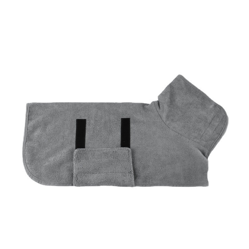 Water Absorbing Dog Bathrobe Quick Drying Microfiber Fabric 3