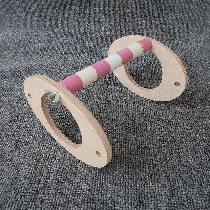 Wooden Parrot Stand Matte Finish Frosted Rack for Parrots 2