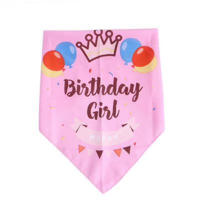 Cotton Dog Bandana Birthday Triangle Scarf 66x46cm 7