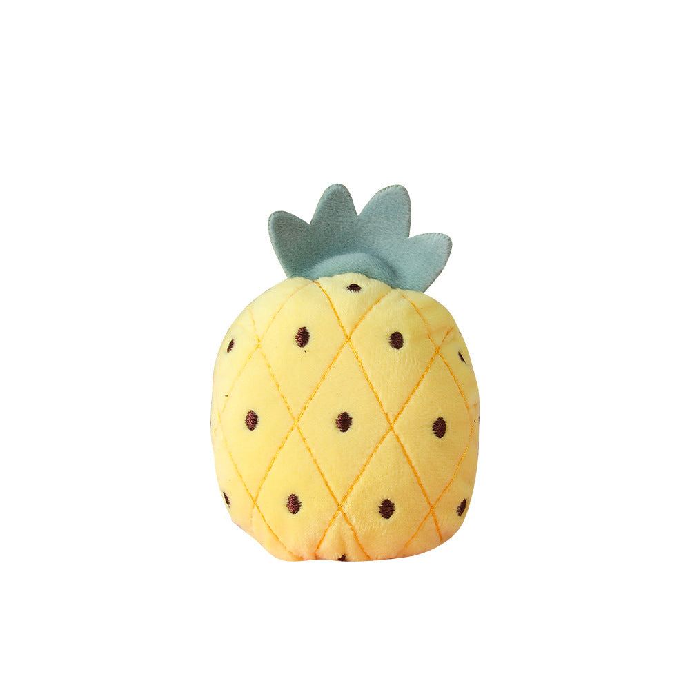 Plush Dog Toy Imitation Fruit Soft Durable 12x9cm 5