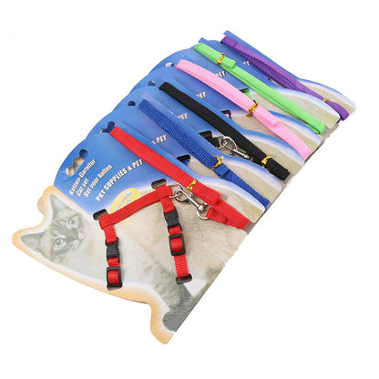 Nylon Cat Traction Rope Adjustable Chest and Neck Size 2