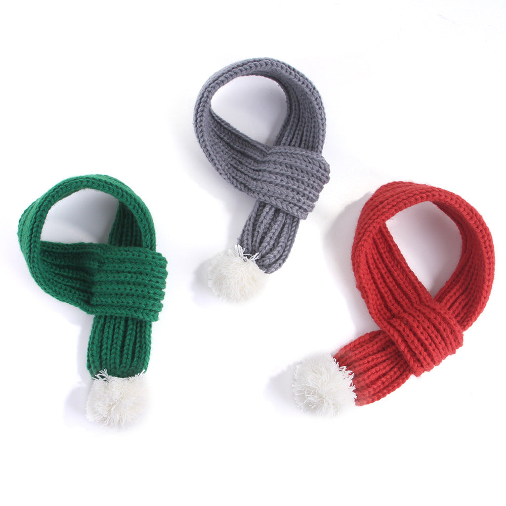 Knitted Dog Scarf Christmas Winter Apparel Soft Cozy 4