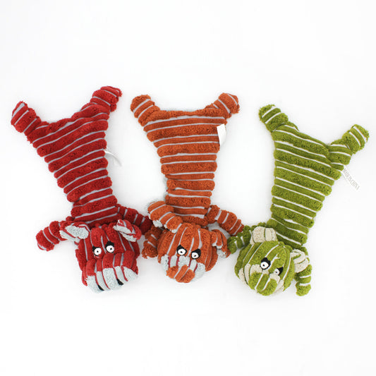 Lying Animal Plush Dog Toy Soft Interactive Chew Toy
