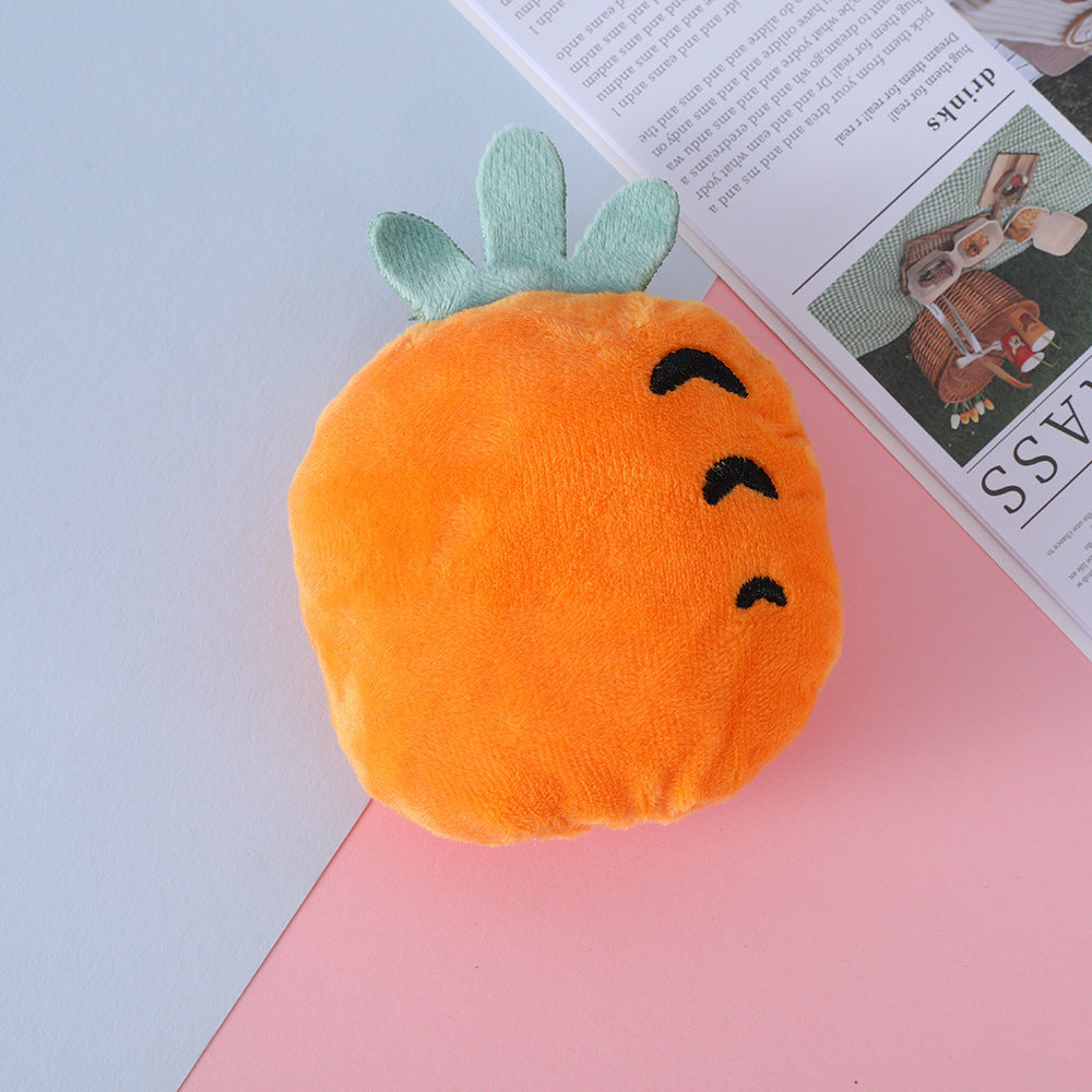 Plush Dog Toy Imitation Fruit Soft Durable 12x9cm 10