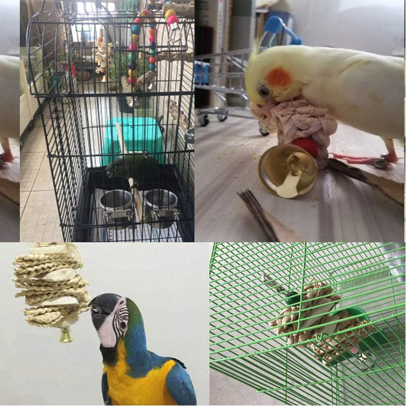 Grass Parrot Chew Toy Hanging Natural Material 3 Pack 3