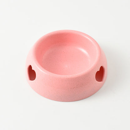 Environmentally Friendly ABS Dog Bowl Heart Shape Small Large 5