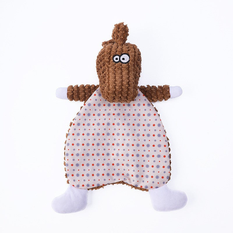 Animal Shaped Plush Dog Toy Squeaky Soft Interactive 5