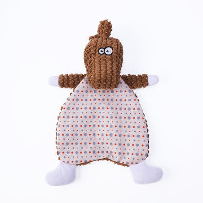 Animal Shaped Plush Dog Toy Squeaky Soft Interactive 5