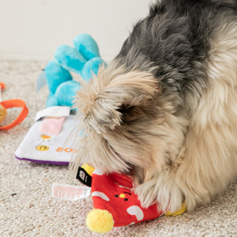 Plush Dog Toy Birthday Greeting Card Squeaky Soft Toy 5