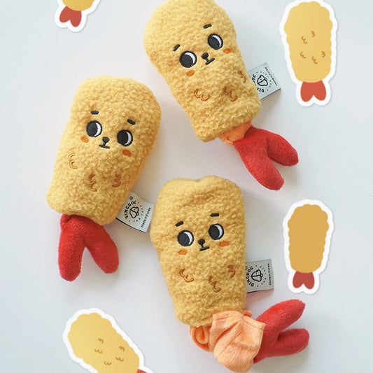 Plush Dog Toy Tempura Shape Soft Interactive Toy