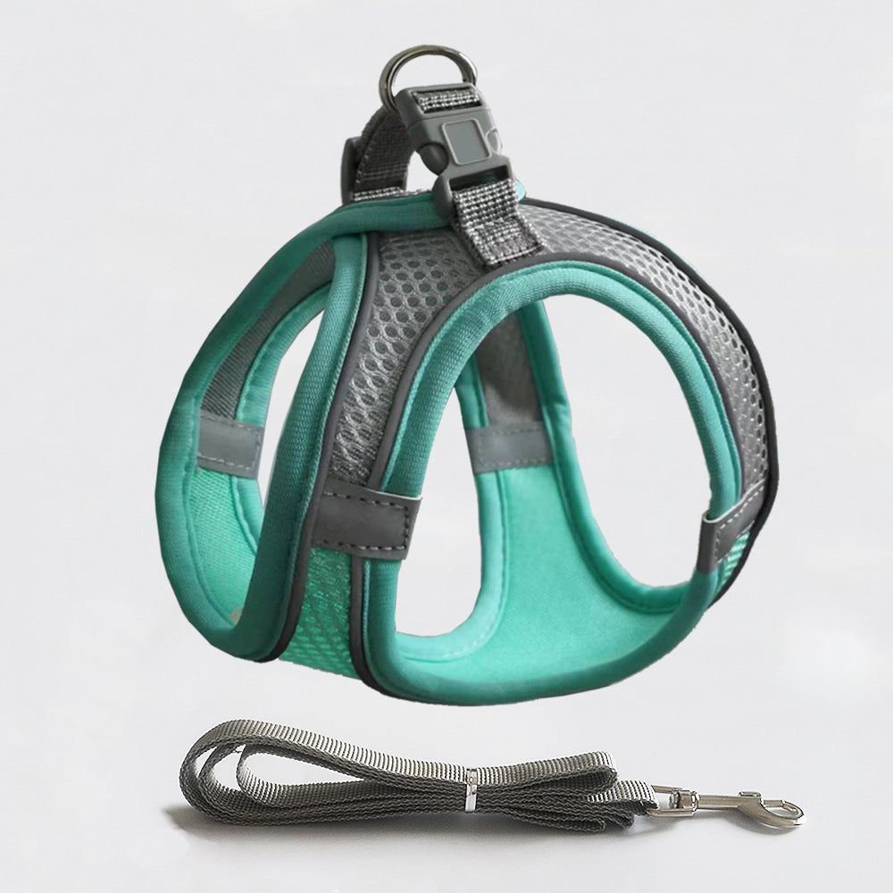 Reflective Dog Harness Vest Polyester Adjustable Sizes XS to XL 3