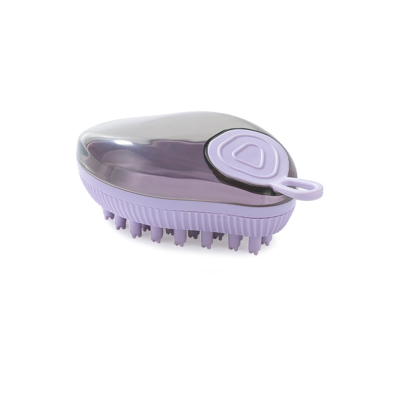 Fillable Mango Shape Dog Grooming Brush ABS TPR Material 7
