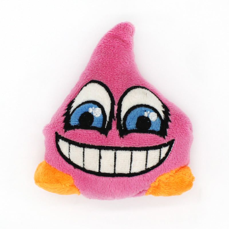 Water Drop Plush Dog Toy Soft Squeaky Interactive 5