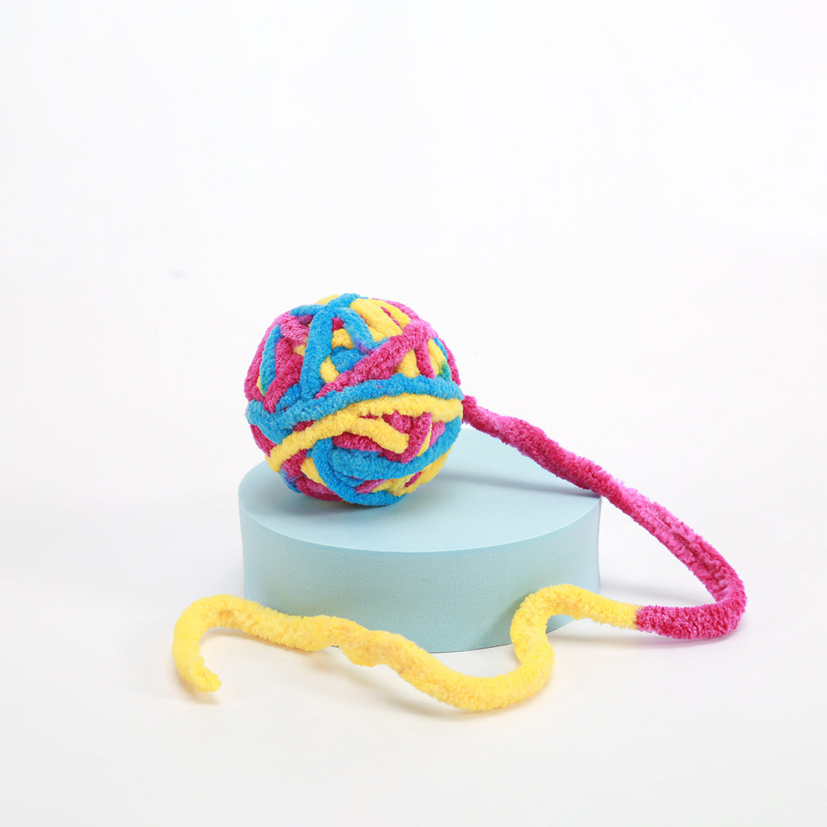 Wool Cat Toy Ball Plush Self-Relieving for Indoor Cats 6cm 2
