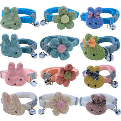 Polyester Dog Collar Cute Flower Cartoon Adjustable 18-30cm 5