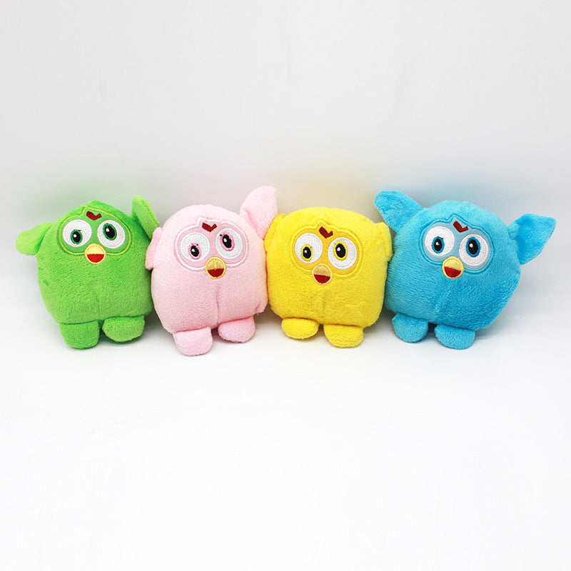 Plush Owl Dog Toy Soft Squeaky Interactive Toy 3