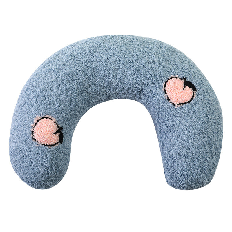 Plush U Shape Dog Pillow Soft Comfortable Pet Cushion 5
