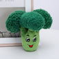 Plush Dog Toy Broccoli Soft Squeaky Chew Toy