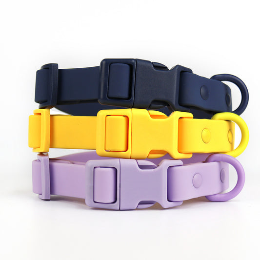 Waterproof Plastic Dog Collar Tow Rope Adjustable Sizes S M L