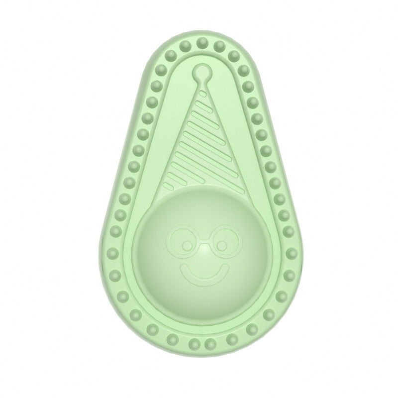 Avocado Shape Dog Chew Toy TPR Material Durable Soft 4