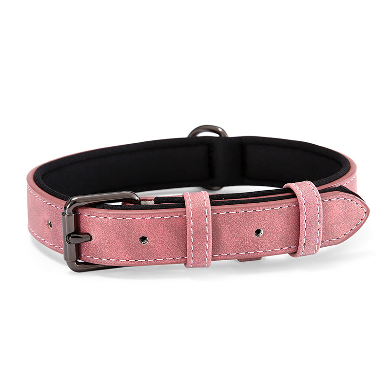 Reflective Artificial Leather Dog Collar Adjustable Sizes 6