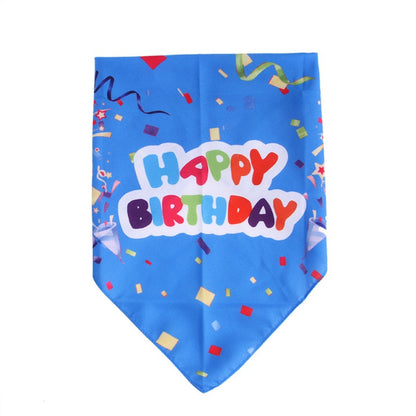 Cotton Dog Bandana Birthday Triangle Scarf 66x46cm 8