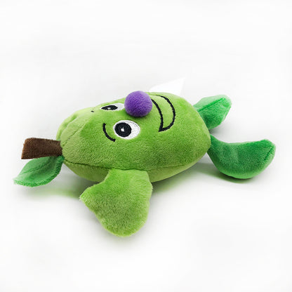 Plush Dog Toy Pear Shape Soft Interactive Squeaky 2